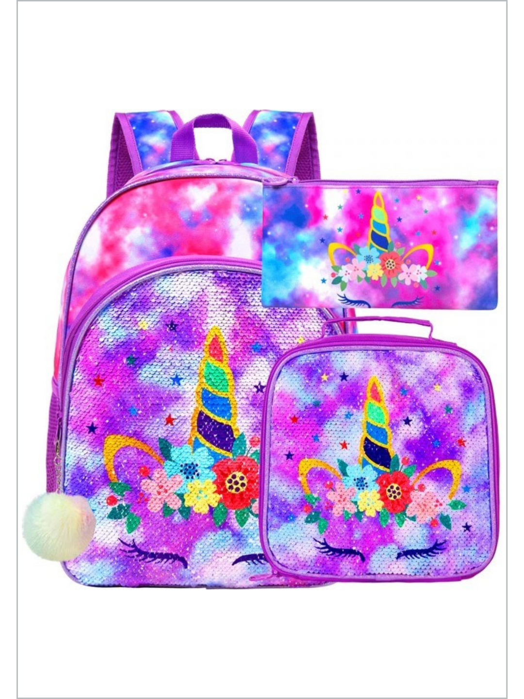 Back To School Accessories Backpack And Lunchbox Set Mia Belle Girls