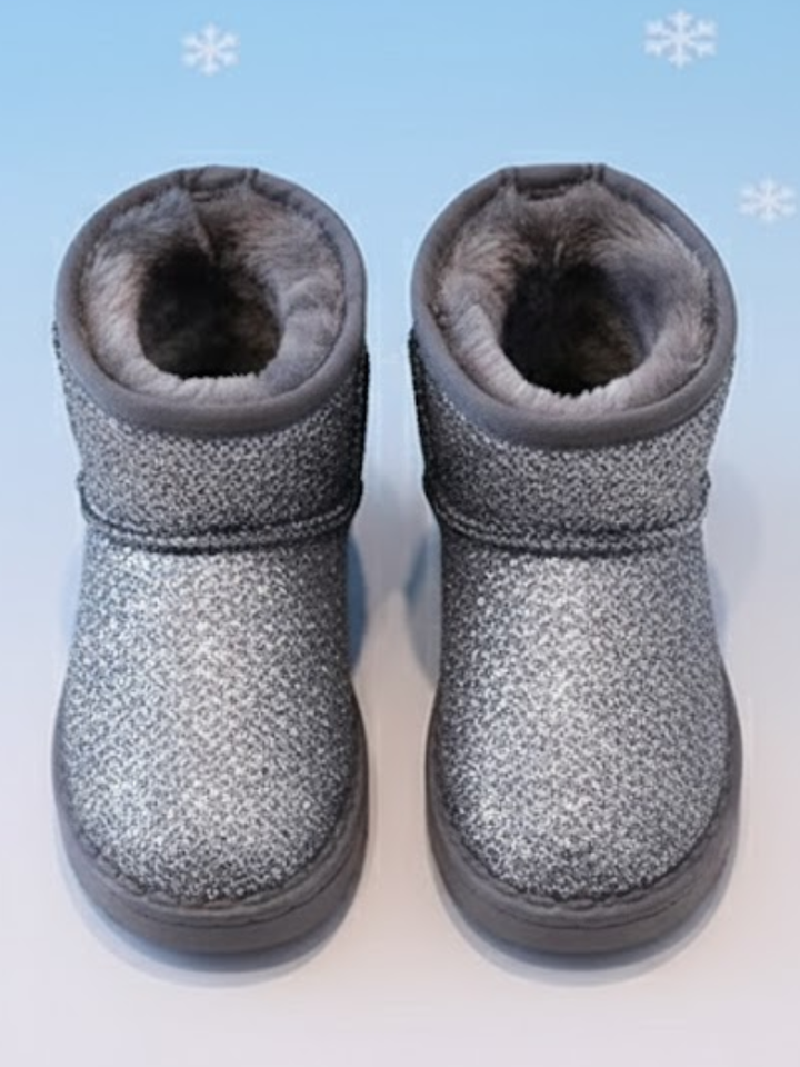 Silver Frost & Shine Glitter Boots