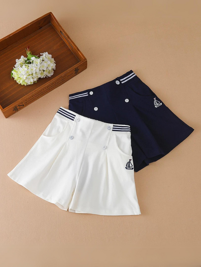 Mia Belle Girls Sailor Shorts | Girls Summer Outfits