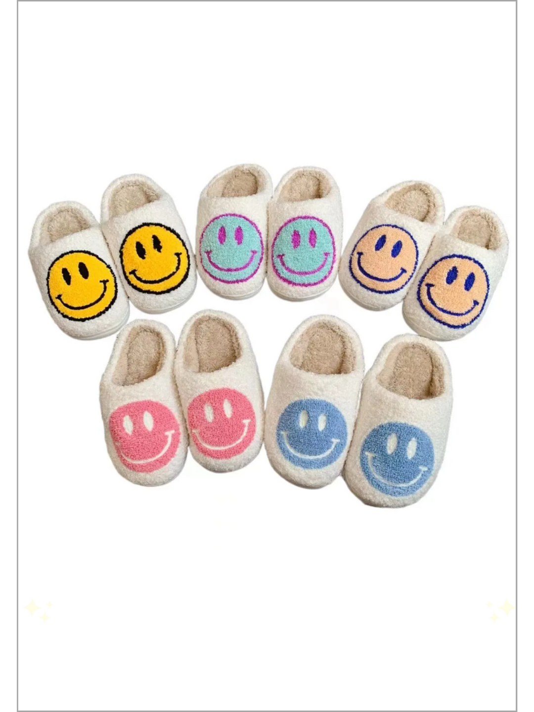 Keep Her Happy Smiley Bedroom Slippers By Liv and Mia Mia Belle Girls