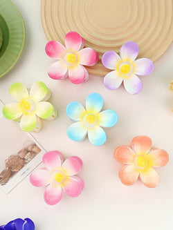 Tropical Flower Hair Claw Clips