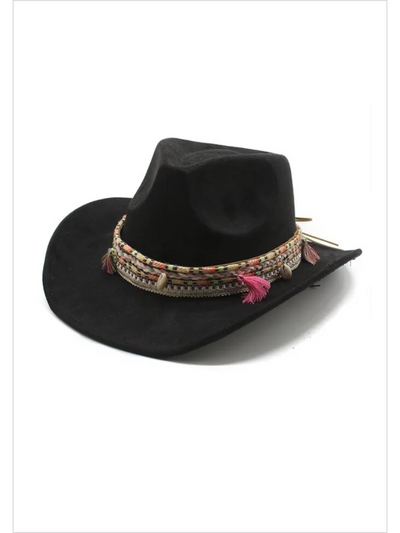 Women's Braided Love Bohemian Cowgirl Hat