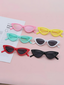Girls Vintage Kitten Cat Eye Sunglasses