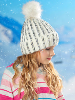 Crystal Frost Rhinestone Beanie