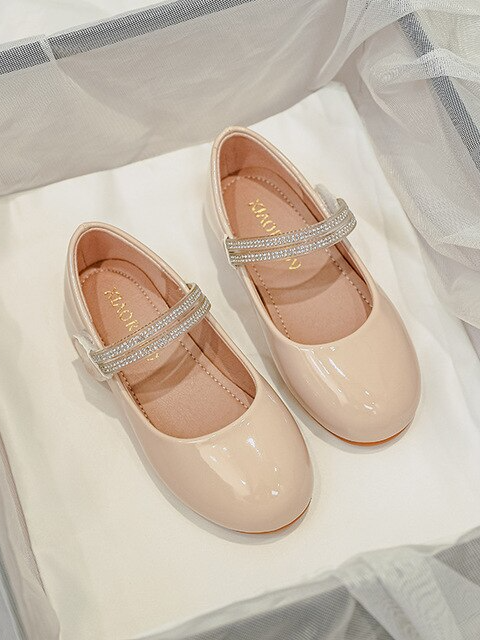 Mia Belle Girls Sparkle Strap Patent Mary Janes | Shoes by Liv and Mia