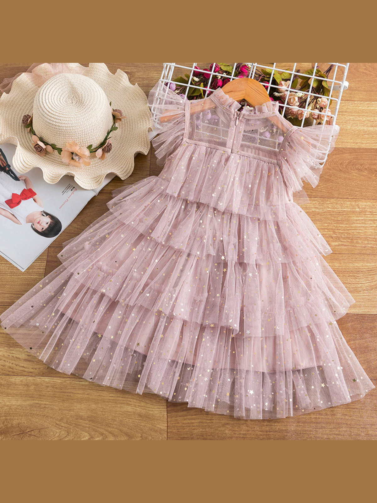 My Little Prima Tiered Tulle Dress Light Pink / 5Y My Little Prima Tiered Tulle Dress Light Pink / 5Y