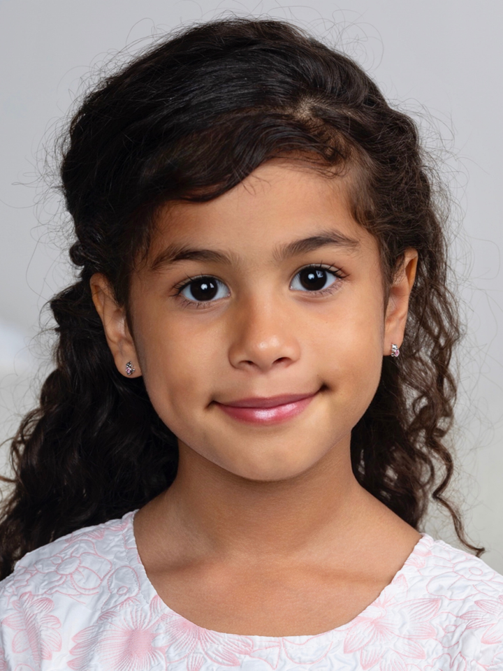 Sterling Silver Pink Teddy Bear Stud Earrings