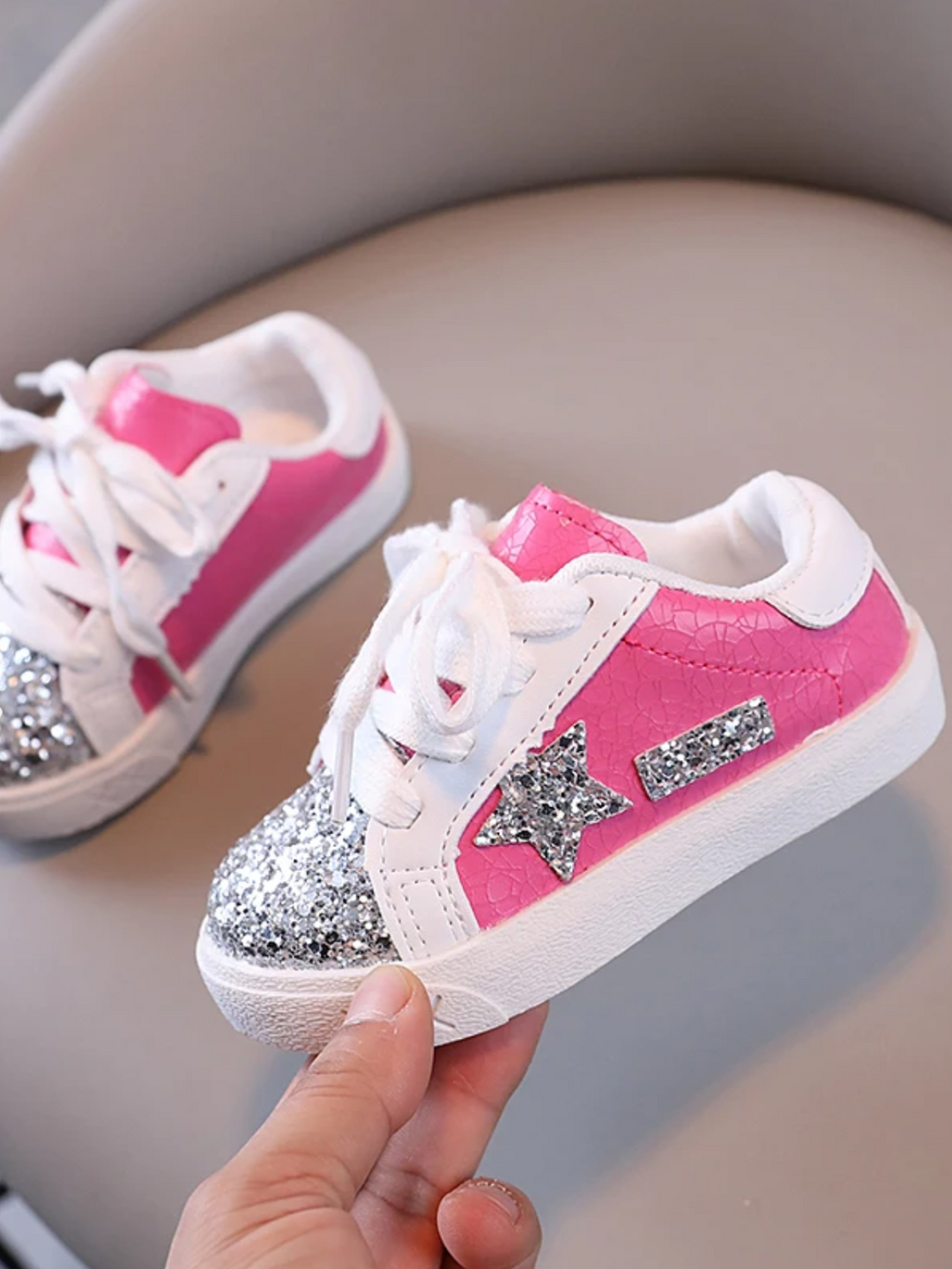 Baby girl glitter shoes sales