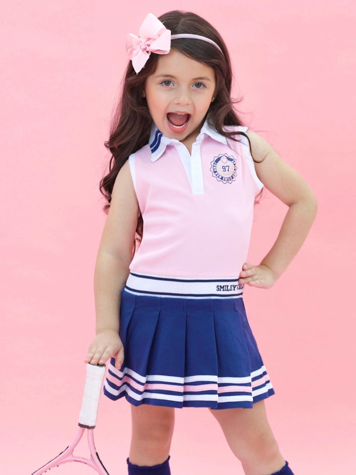 SmileyWorld Pretty in Play Pleated Tennis Dress