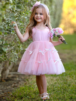 Blooming with Bows Sleeveless Tutu Dress
