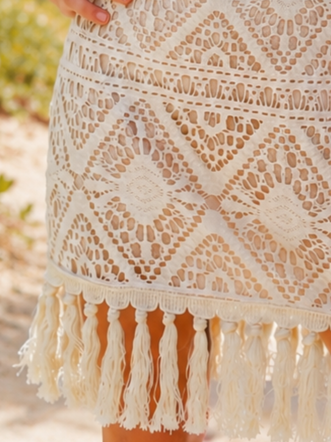 Boho Charm Crochet Fringe Dress Mia Belle Girls