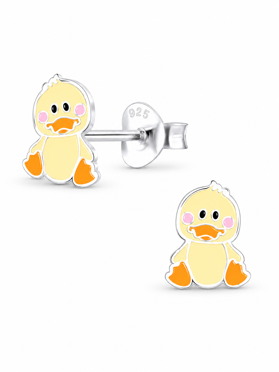 Sterling Silver Duck Stud Earrings Mia Belle Girls