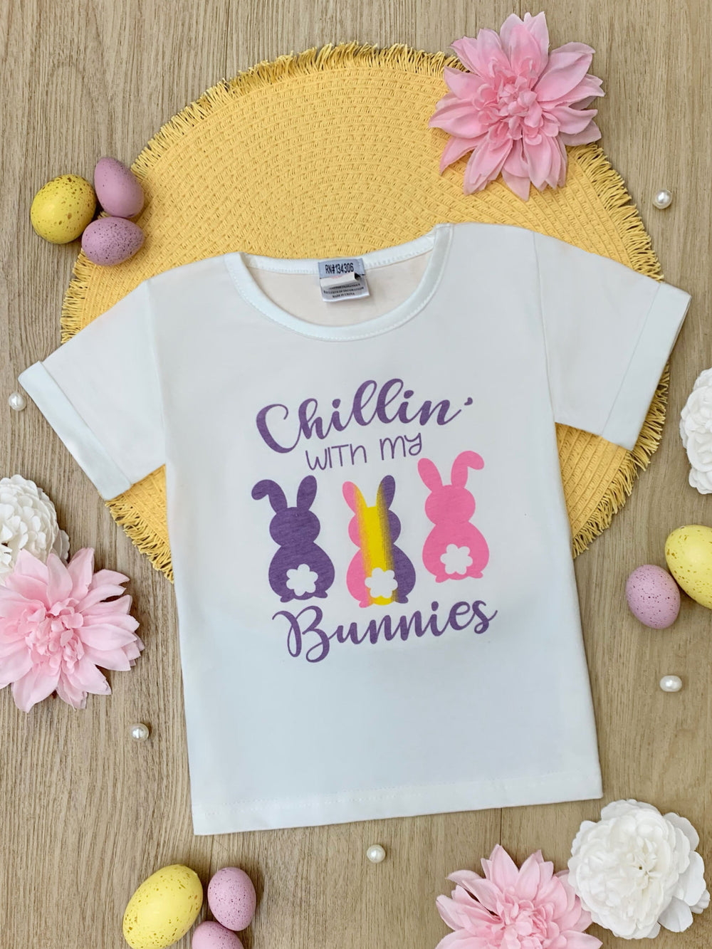 Chillin' With My Bunnies Short Sleeve Top