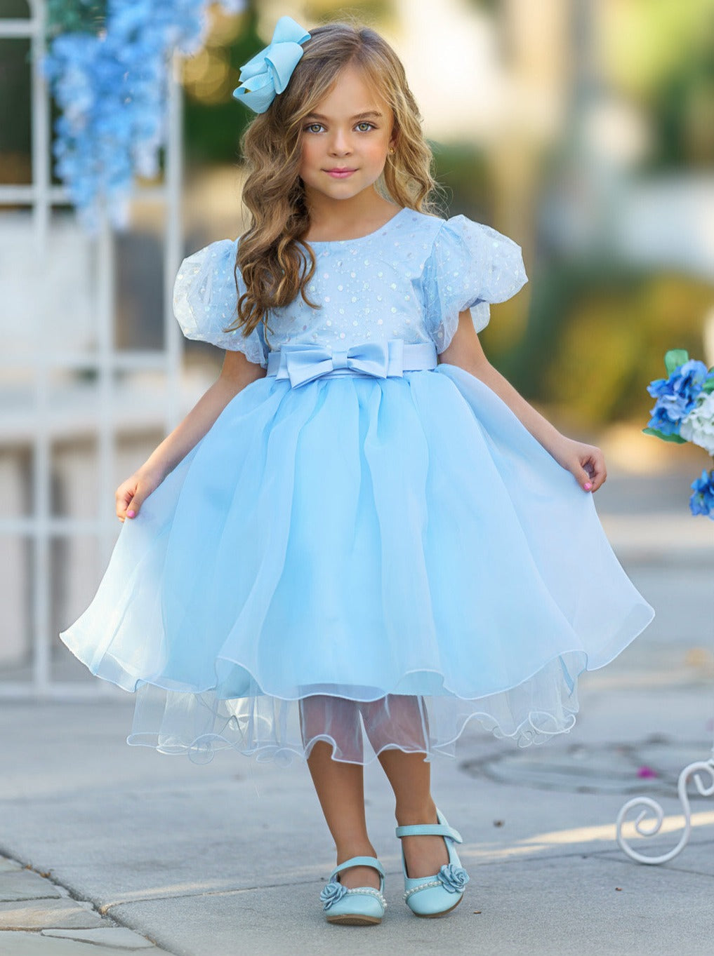 Starlight Glam Puff Sleeve Formal Dress Pink / 12MON Starlight Glam Puff Sleeve Formal Dress Pink / 12MON