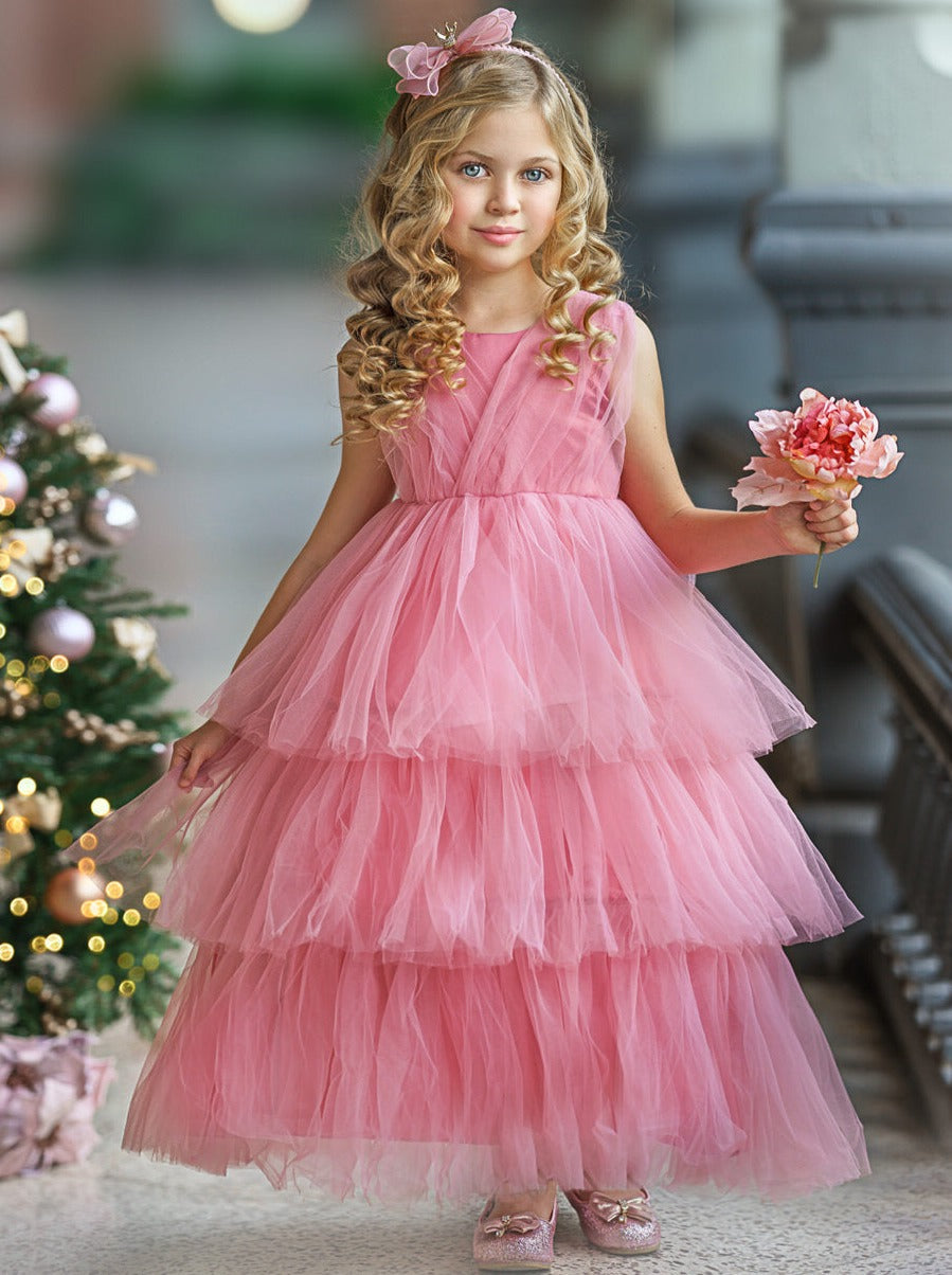 Remember Me Flutter Tulle Dress – Mia Belle Girls