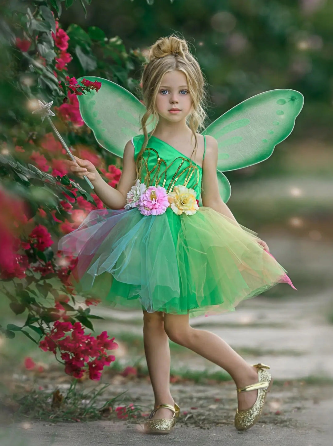 Little Girls Halloween Costumes | Mia Belle Girls Tinker Bell inspired Costume Little Girls Halloween Costumes | Mia Belle Girls Tinker Bell inspired Costume
