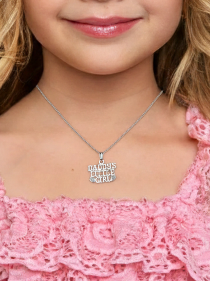 Sterling Silver Daddy’s Little Girl Pendant Necklace