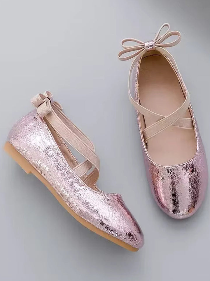 Girls Elegant Bow-Tie Ballet Flats by Liv and Mia Mia Belle Girls