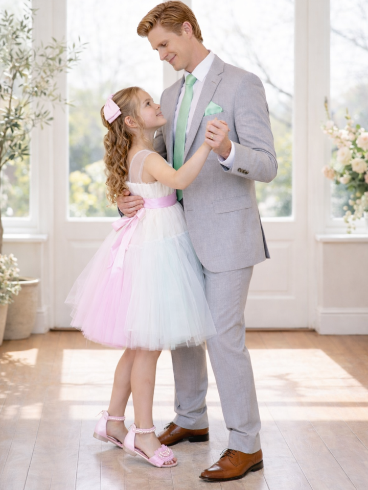 Daddy Daughter Dance Mens Mint Tie & Handkerchief Set