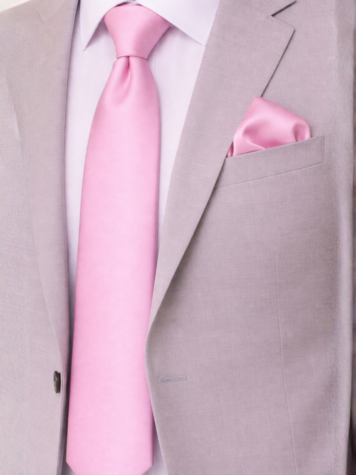 Daddy Daughter Dance Mens Pink Tie & Handkerchief Set