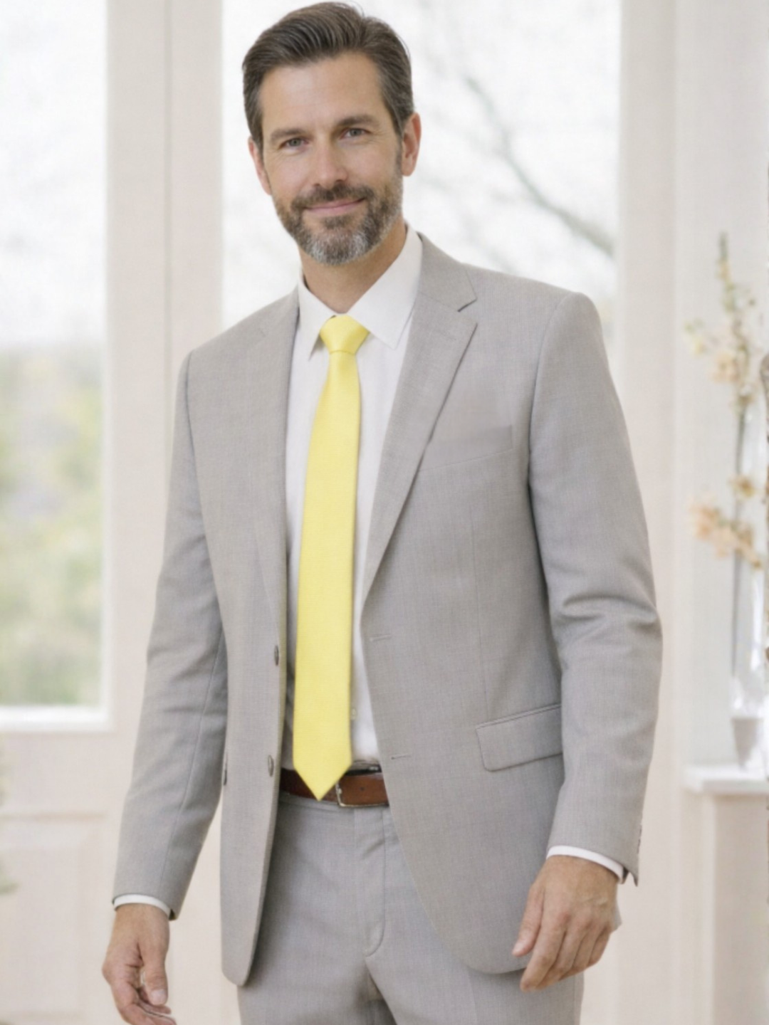 Daddy Daughter Dance Mens Yellow Tie