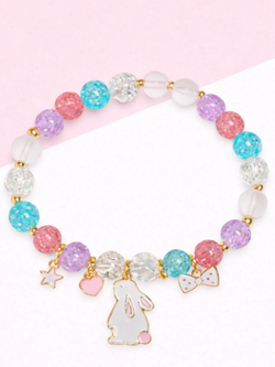 Bright Bunny Charm Easter Bracelet