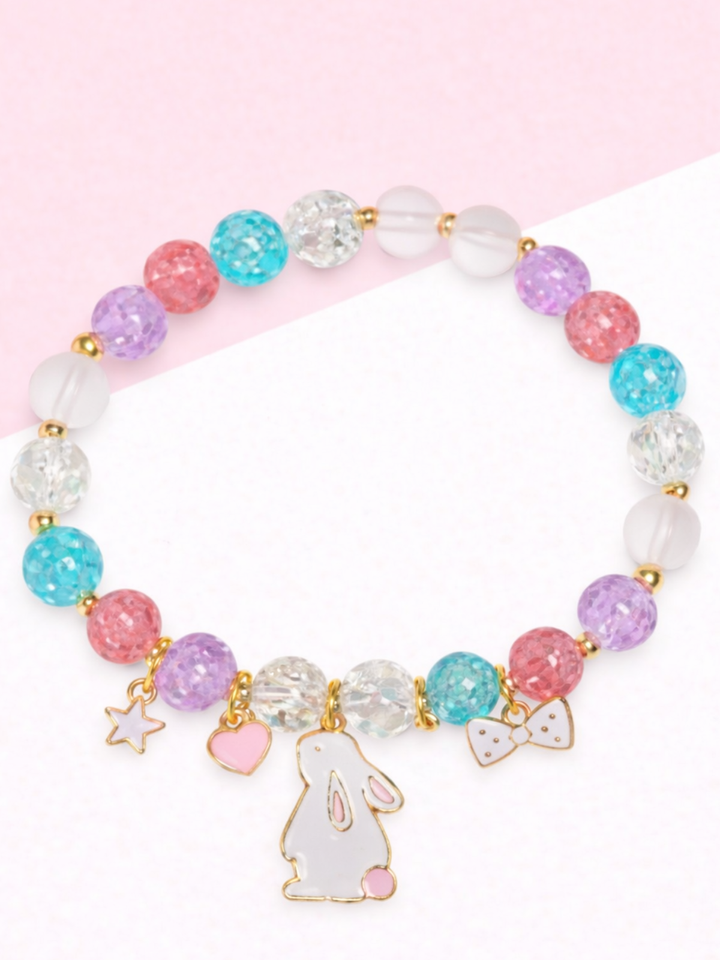 Bright Bunny Charm Easter Bracelet