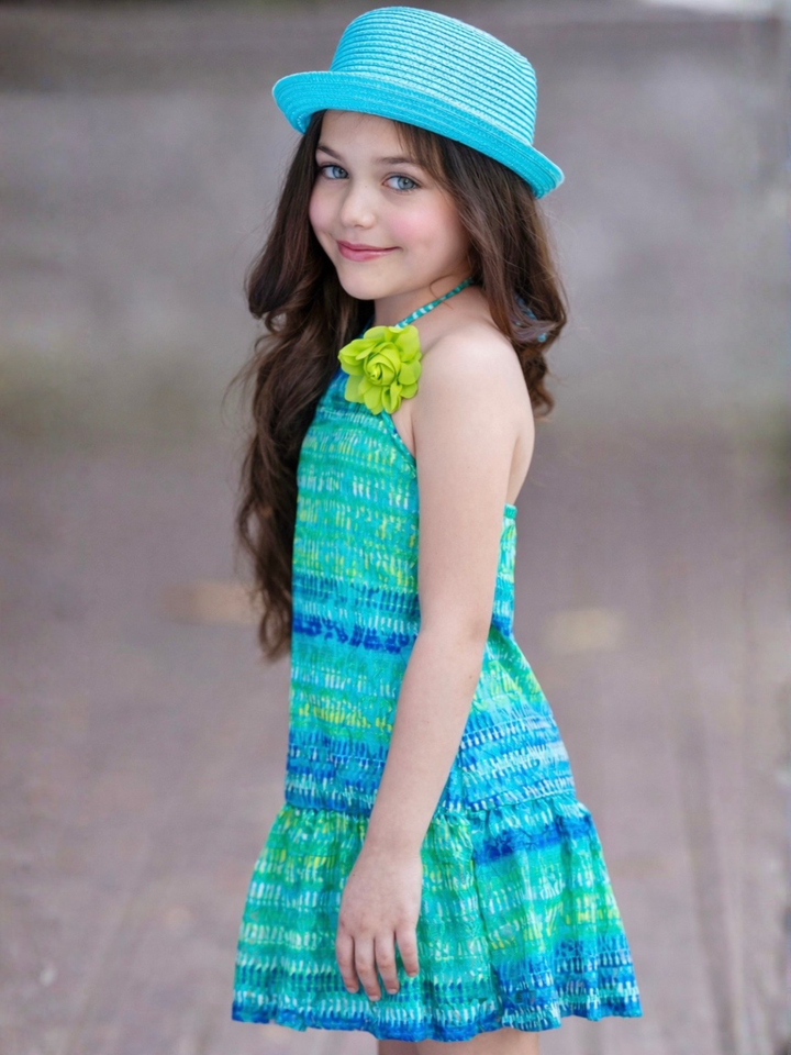 Ocean Breeze Crochet Casual Dress