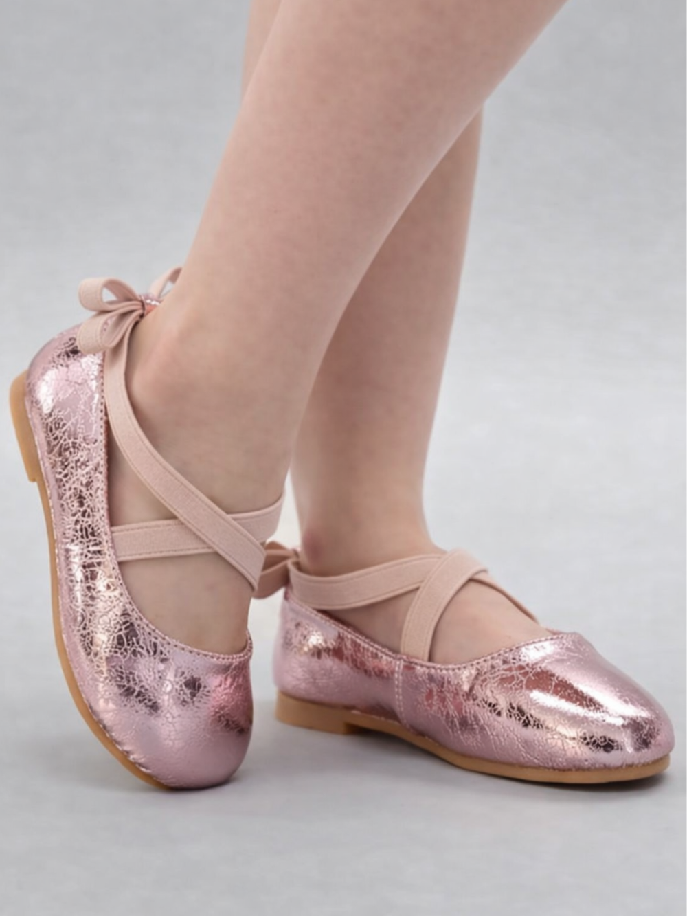 Girls Elegant Bow-Tie Ballet Flats by Liv and Mia Mia Belle Girls