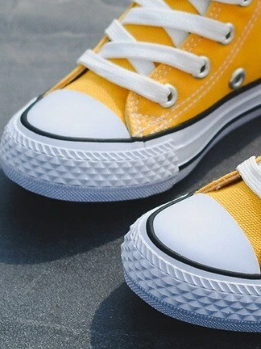 Yellow High Top Canvas Sneakers By Liv and Mia Mia Belle Girls