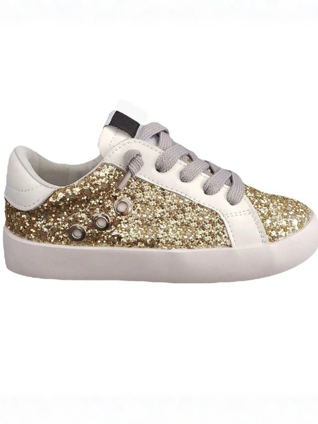 Pure Gold Glitter Sneakers by Liv and Mia Mia Belle Girls