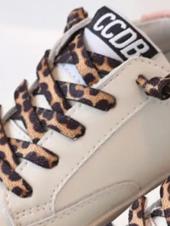 Just Fab Leopard Lace Sneakers By Liv and Mia Mia Belle Girls
