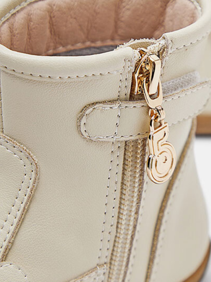 Cuddly Toes Teddy Bear Leather Boots By Liv and Mia Mia Belle Girls