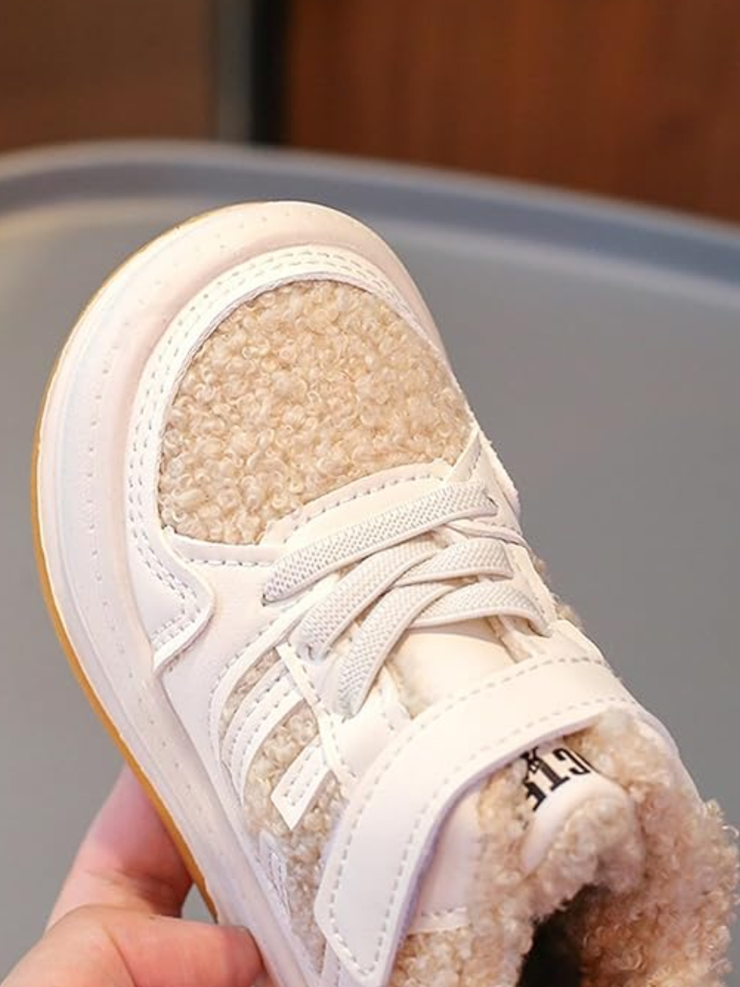 Oh-So-Snuggly Shearling Sneakers By Liv and Mia Mia Belle Girls