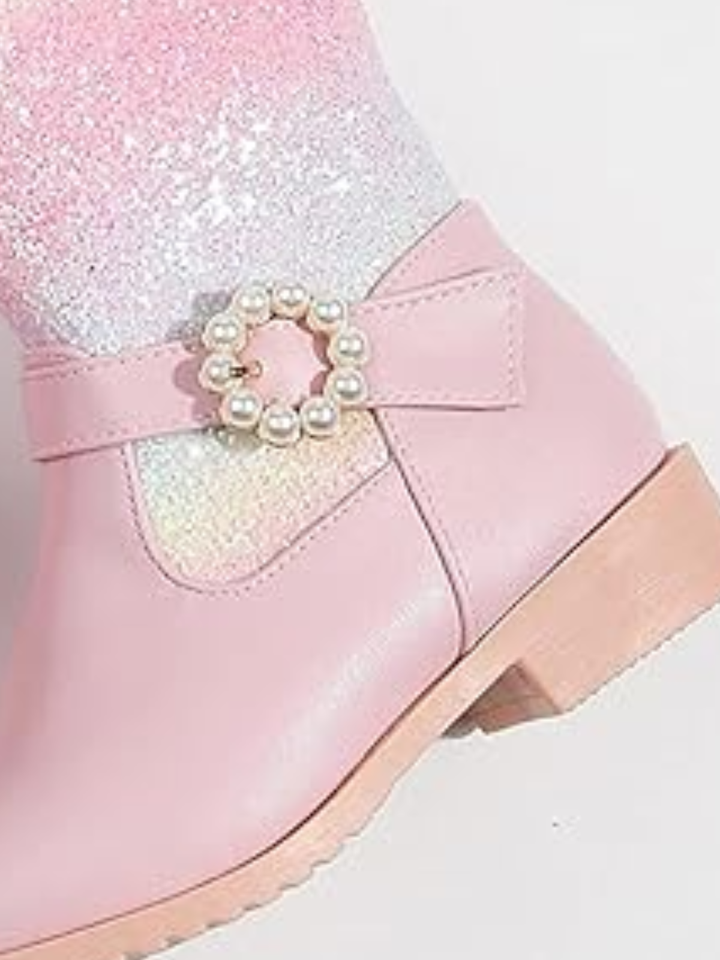 Dazzle All Day Glitter Rainbow Boots By Liv and Mia Mia Belle Girls