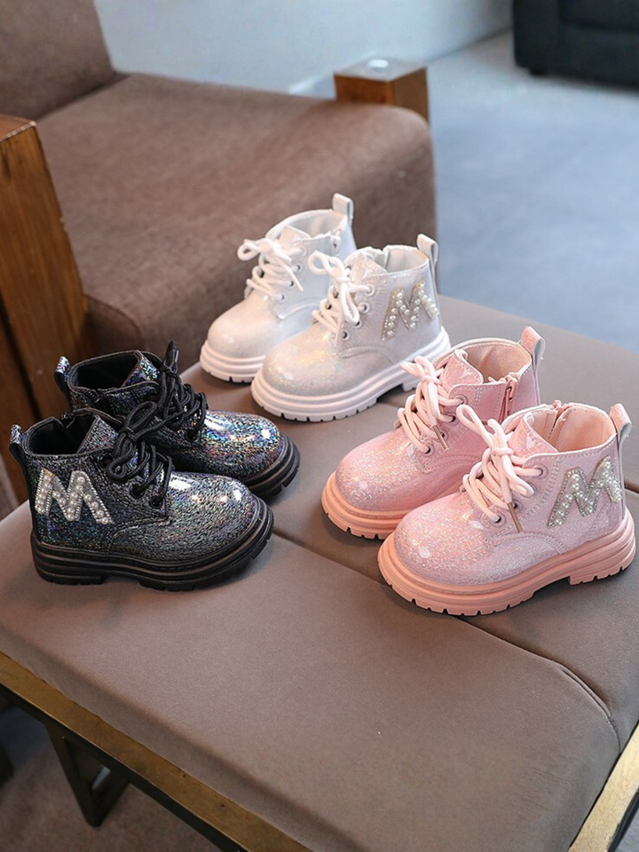 M For Me Pearl-Embellished Boots By Liv and Mia Mia Belle Girls