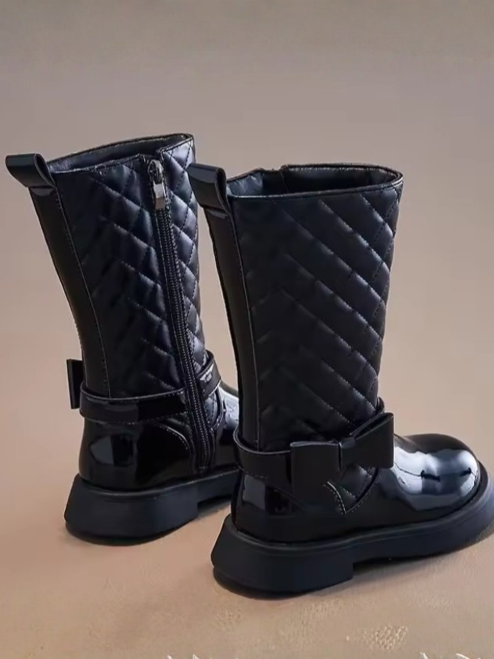 Always Choose Elegance Quilted Leather Boots By Liv and Mia Mia Belle Girls