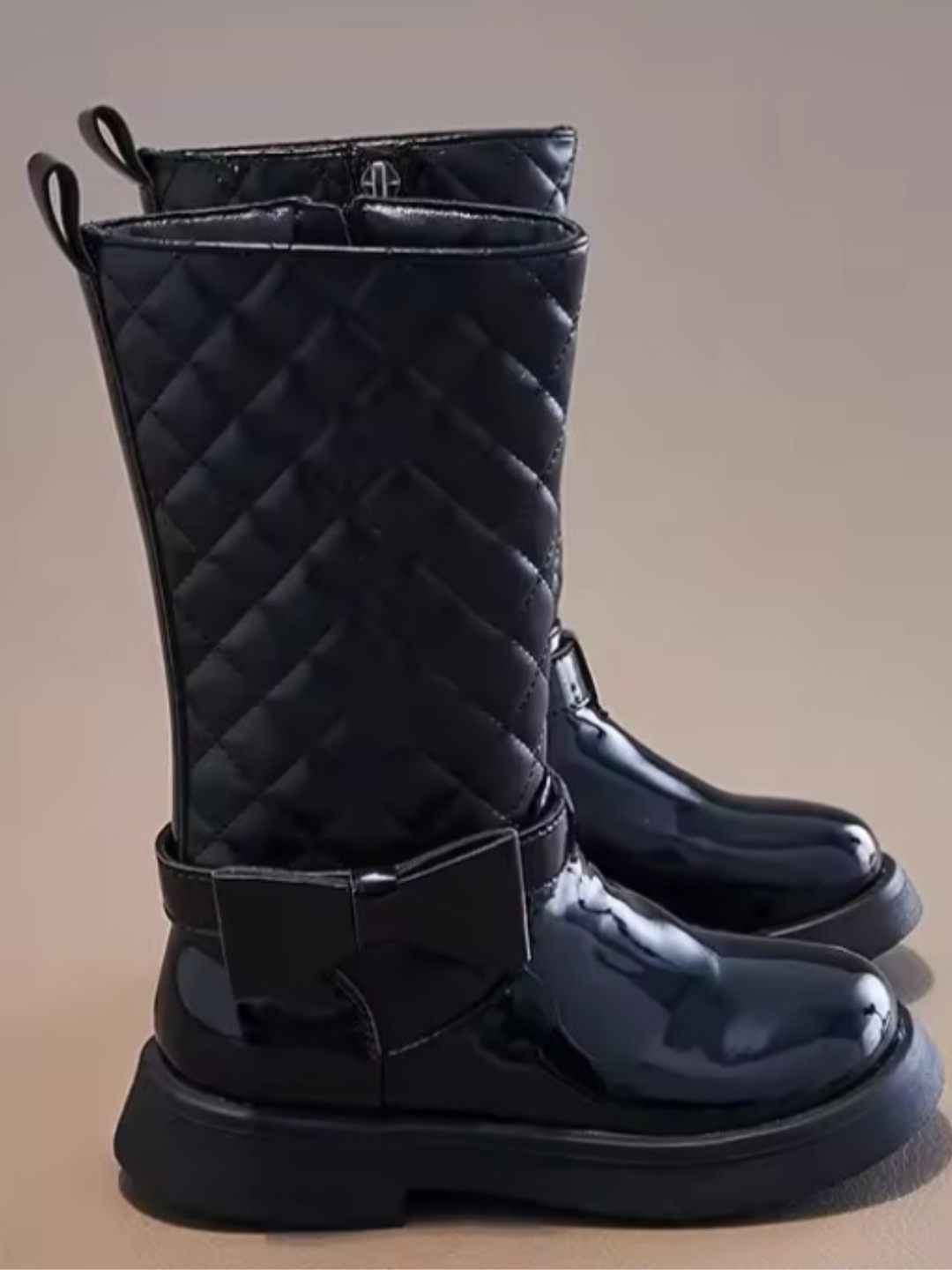 Always Choose Elegance Quilted Leather Boots By Liv and Mia Mia Belle Girls