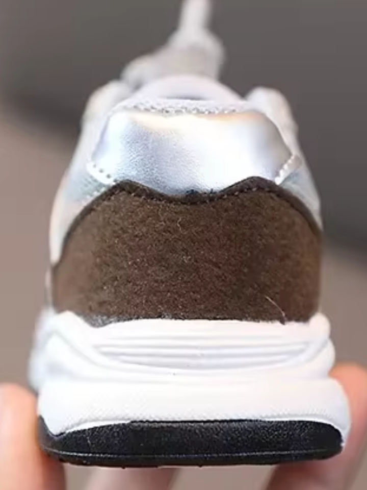 girls casual sneakers colorblock sporty everyday footwear