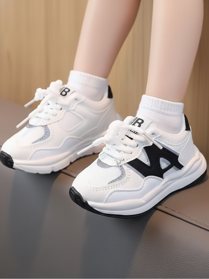 toddler athletic sneakers lace up casual school shoes kids
