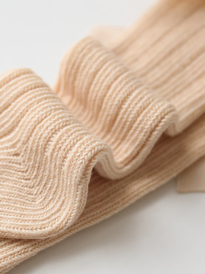 A Little Velvet Bow Long Socks