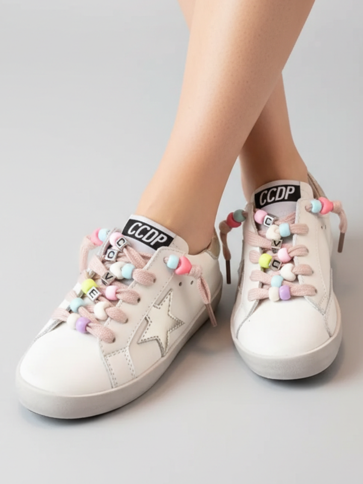 Beaded Love Star Sneakers by Liv and Mia Mia Belle Girls