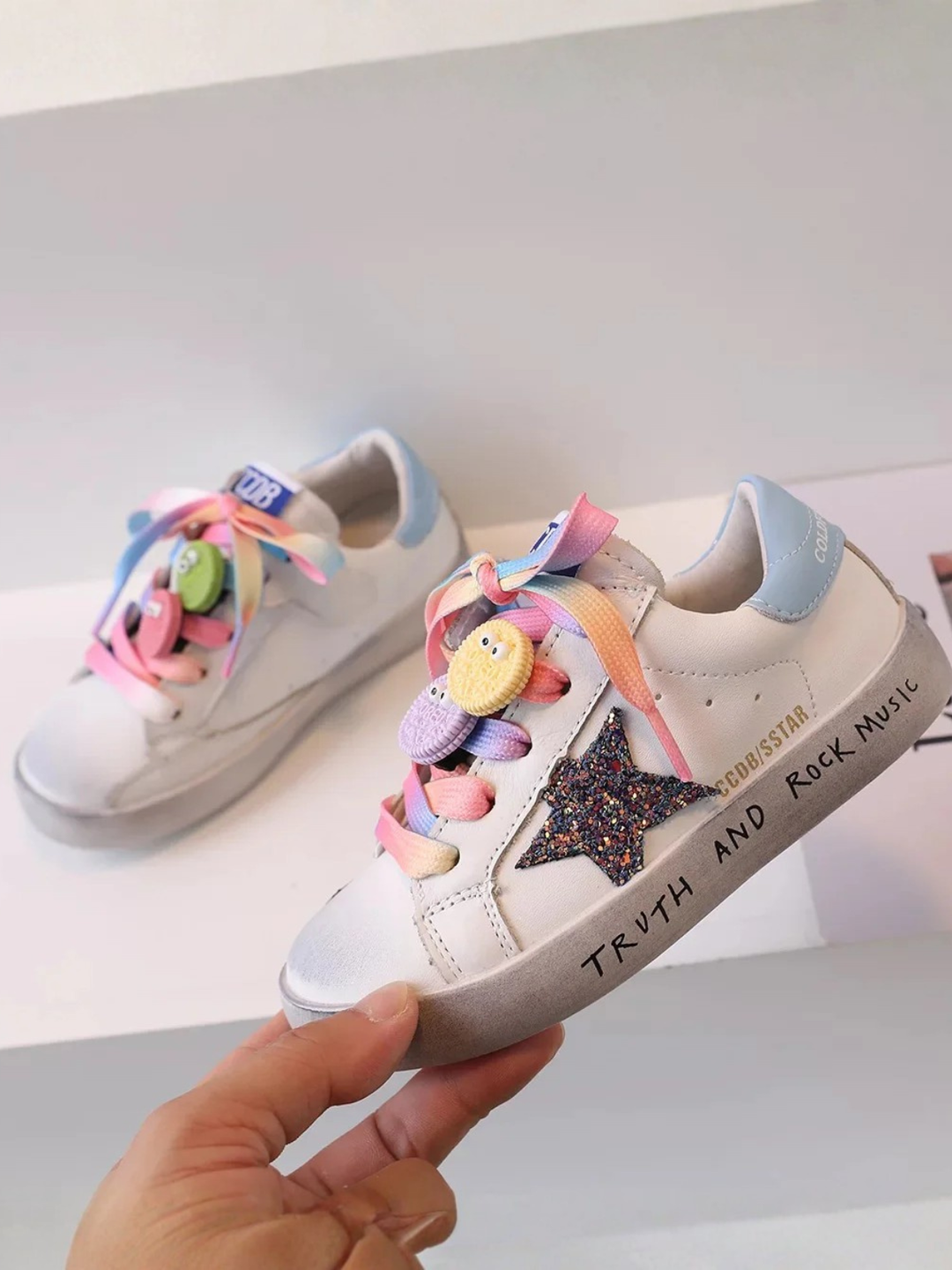 Creative Minds Dazzle Sneakers By Liv and Mia Mia Belle Girls