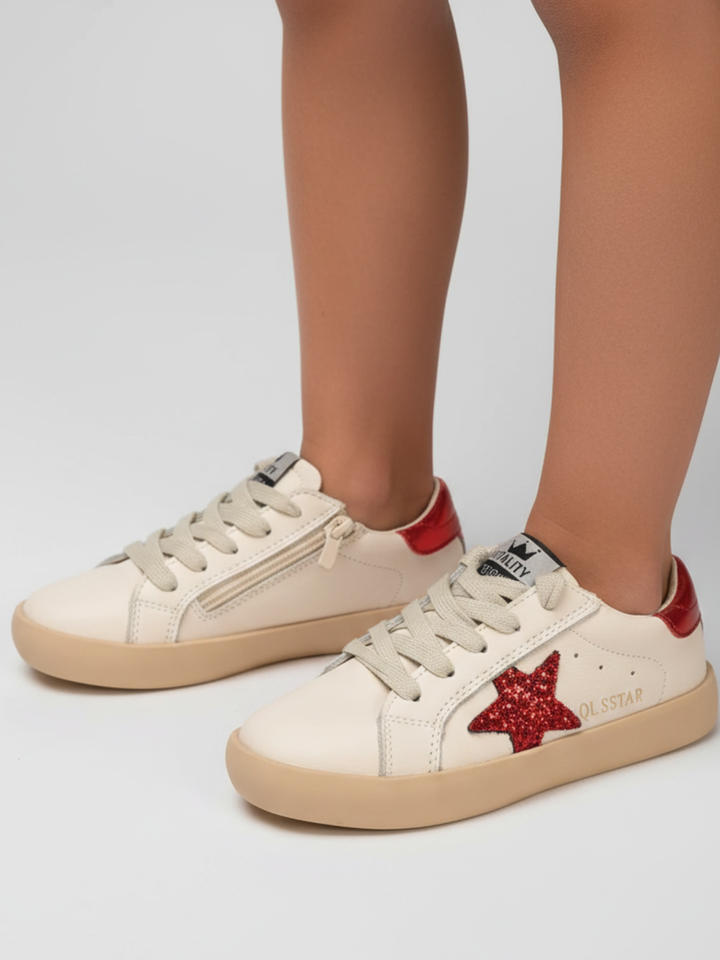 Twinkle Toes Red Star Sneakers By Liv and Mia Mia Belle Girls