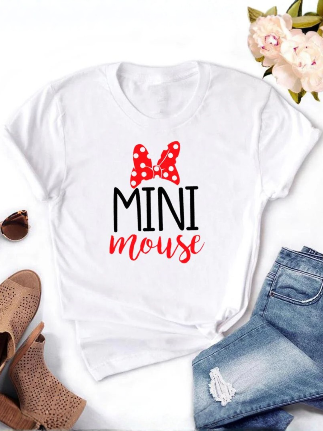 Mommy and Me Matching Mouse Slogan Tops