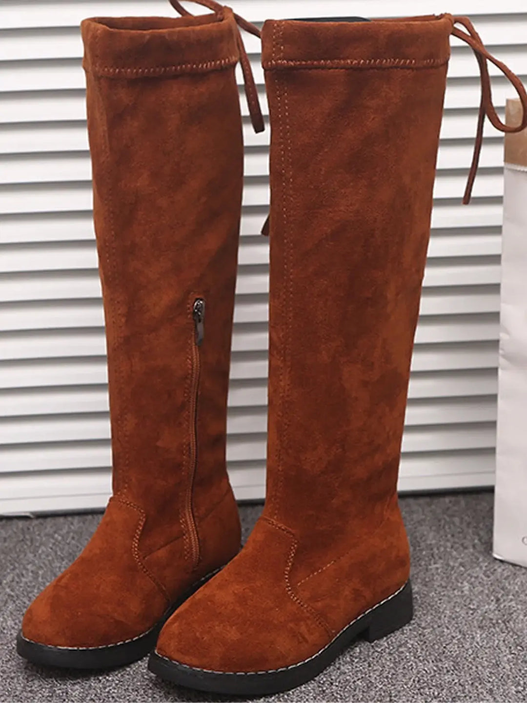 Knee High Zip-Up Boots By Liv and Mia Mia Belle Girls