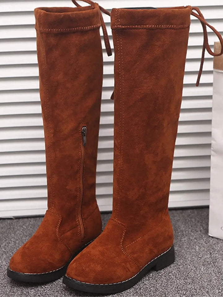 Knee High Zip-Up Boots By Liv and Mia Mia Belle Girls