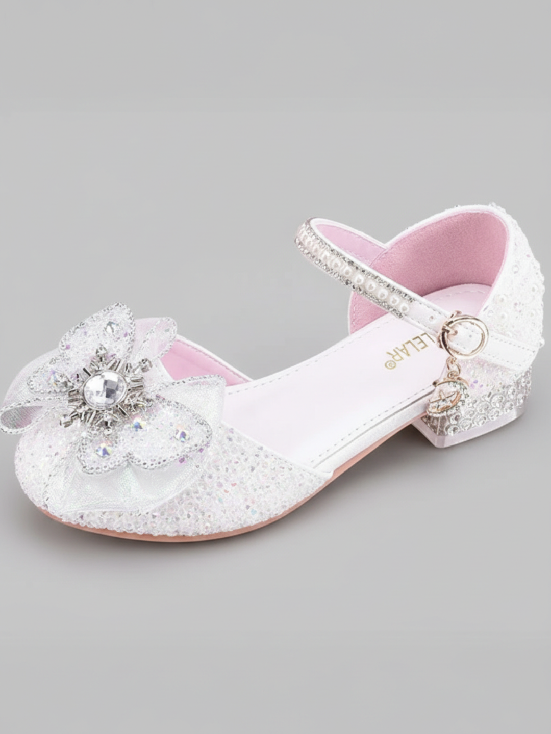 Glam and Magic Crystal Ankle Strap Shoes By Liv and Mia Mia Belle Girls