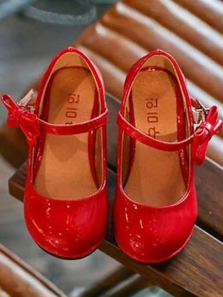 Charming Red Bow Mary Jane Shoes By Liv and Mia Mia Belle Girls