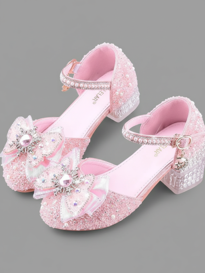 Glam and Magic Crystal Ankle Strap Shoes By Liv and Mia Mia Belle Girls